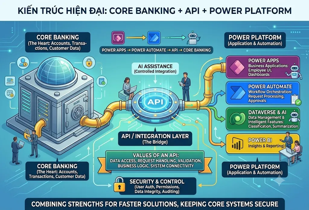 Core Banking + Power Platform: Câu chuyện phía sau một API